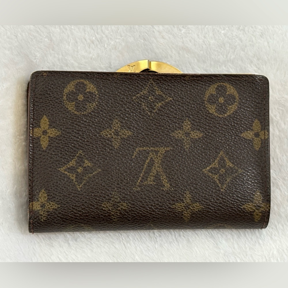 LOUIS VUITTON MONOGRAM PORTE MONNAIE BILLETS VIENNOIS BIFOLD KISSLOCK WALLET - Picture 3 of 13
